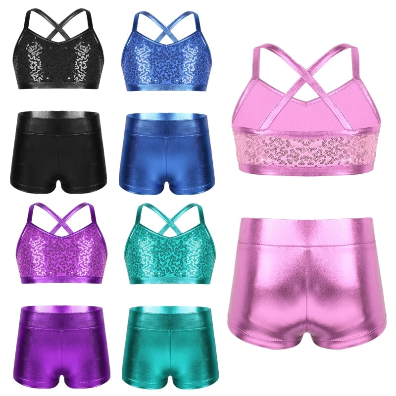 SparkleMove Girls Dance & Gymnastics Leotard Set ATHLEXES