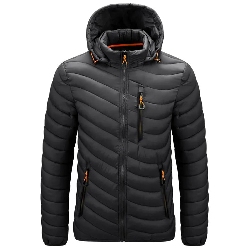 CHAIFENKO Men's Stylish Waterproof Hooded Jacket 2024 ATHLEXES