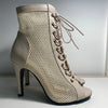 Hollow Mesh Peep Toe Stilettos: Summer High Heel Fashion ATHLEXES