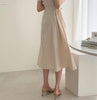 Chic Vintage Cotton Linen A-Line Dress ATHLEXES
