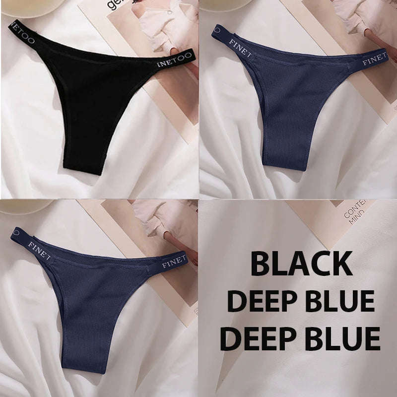 3PCS/Set Cotton Panties Briefs Women Underpants Sexy Lingerie ATHLEXES