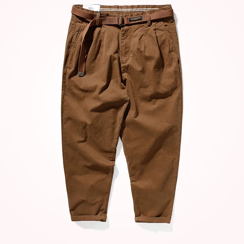 K2171 2024 Japanese Retro Loose Casual Pencil Pants for Men ATHLEXES