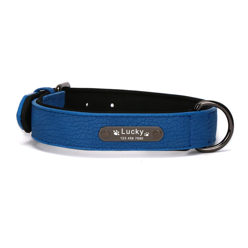 Custom Luxury Personalized Leather Dog Collar ATHLEXES