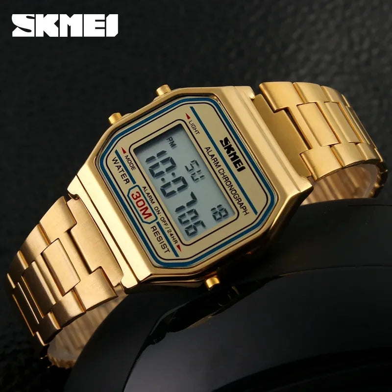 SKMEI Stainless Steel LED Sports Watch ATHLEXES