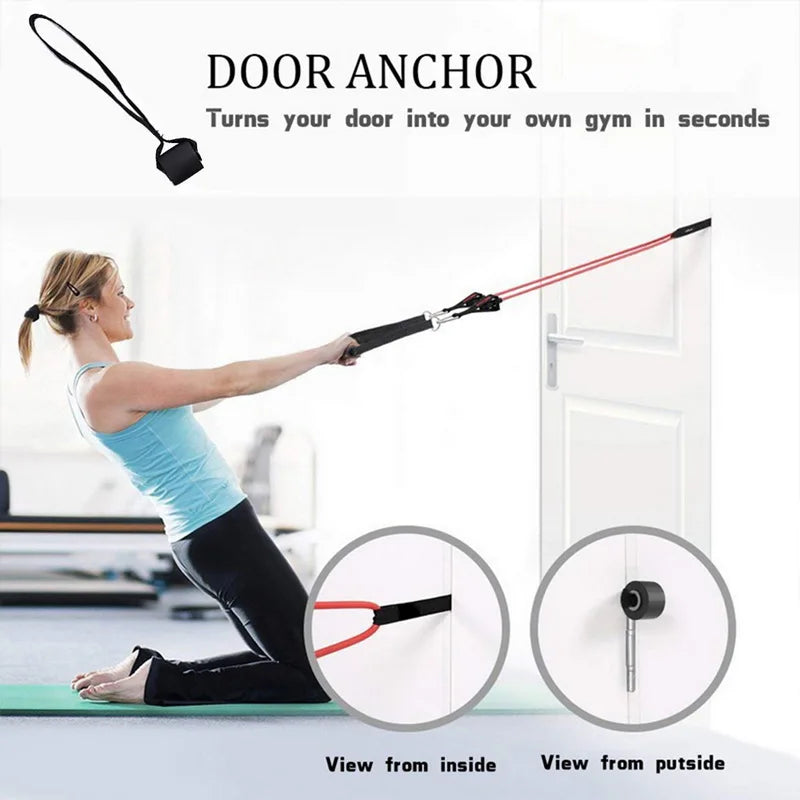 Premium Resistance Bands Set with Door Anchor & Straps ATHLEXES