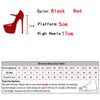 Seductive Red 17cm High Heels Party Pumps ATHLEXES