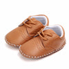 Meckior Retro Leather Baby Shoes with Anti-Slip Rubber Sole ATHLEXES