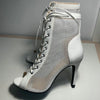 Hollow Mesh Peep Toe Stilettos: Summer High Heel Fashion ATHLEXES