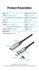 Vention 3A Magnetic USB Charge Cable for All Devices ATHLEXES