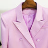 Satin Luxe Double Breasted Blazer and Mini Skirt Set ATHLEXES
