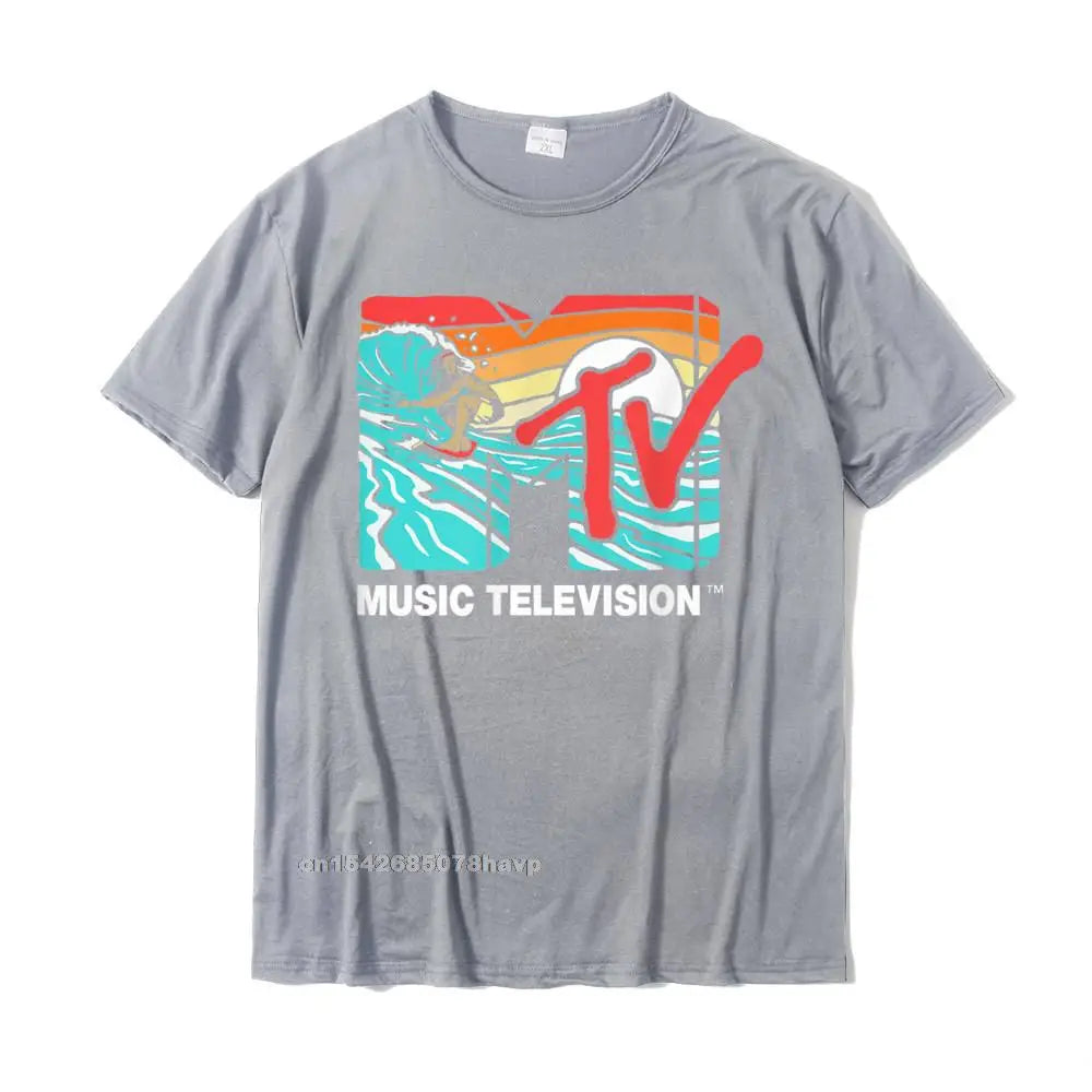 Mademark X MTV Surfer Logo Retro Graphic T-Shirt - Catch A Wave ATHLEXES