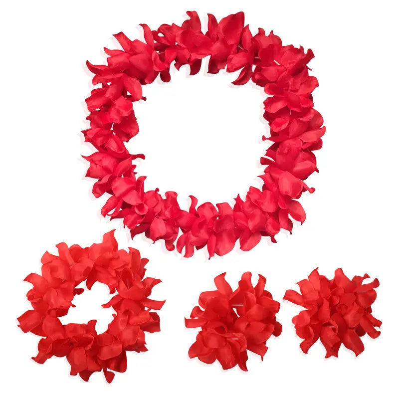 Tropical Hawaii Hula Wreath Set for Festive Decor ATHLEXES