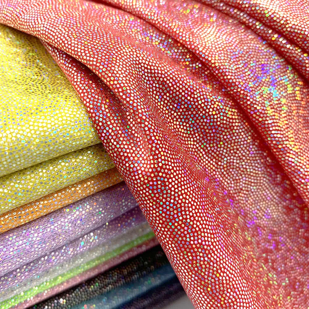 Iridescent Glitter Polyester Fabric for Crafts ATHLEXES