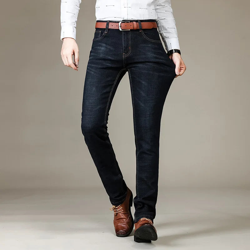 Classic Fit Stretch Denim Jeans for Men ATHLEXES