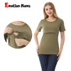 NurtureNest Stylish Nursing T-Shirt for Moms ATHLEXES