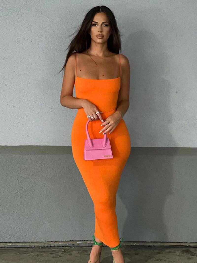 Chic Summer Backless Bodycon Dress ATHLEXES