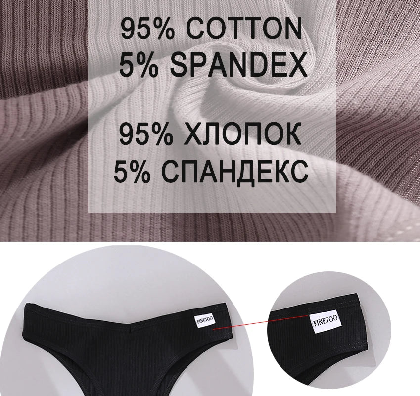 5PCS/Set Cotton Lingerie Panties Sexy Underwear Women Briefs ATHLEXES