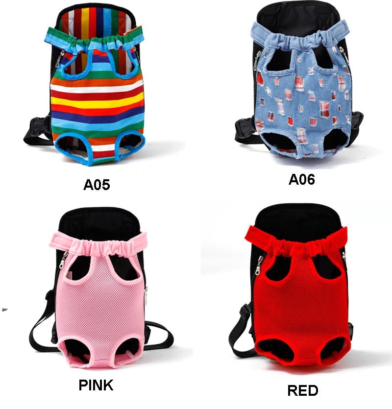 Outdoor Pet Dog Carrier Bag Pet Dog Front Bag New Out Double Shoulder Portable Travel Backpack Mesh Backpack Head ATHLEXES