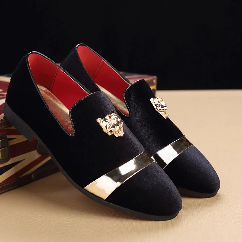 Tiger Gold Elegance Loafers for Men ATHLEXES