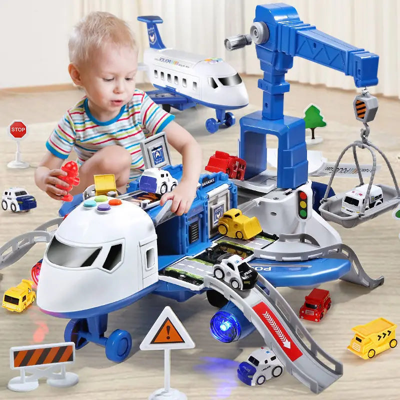 InertiaPlay Music Passenger Plane Toy for Kids ATHLEXES