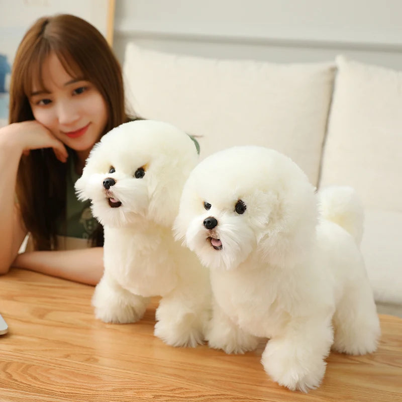 Bichon Frise Plush Toy for Dog Lovers ATHLEXES