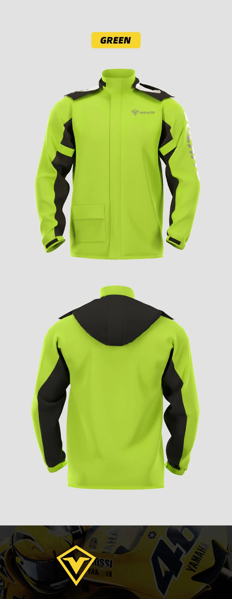 SULAITE Ultrathin Waterproof Rain Suit for All Weather ATHLEXES