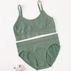 Women Seamless Bras Panties Set Sports Crop Top Briefs ATHLEXES