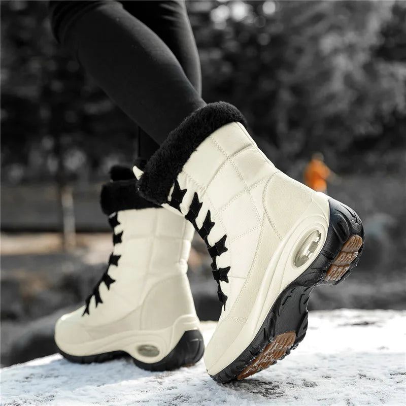 Thick Fur Winter Boots for Women - Non-Slip Waterproof ATHLEXES
