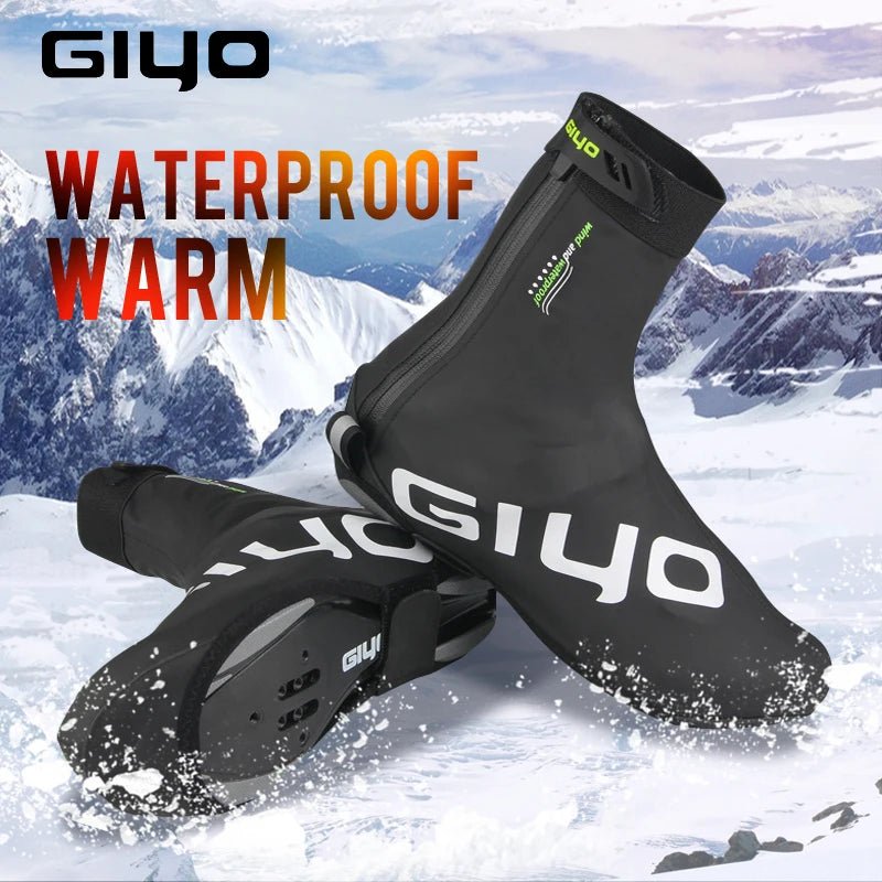 GIYO Winter Cycling Shoe Covers Women Men Shoes Cover MTB Road Bike Racing Cycling Overshoes Waterproof Shoe Covers Bicycle ATHLEXES