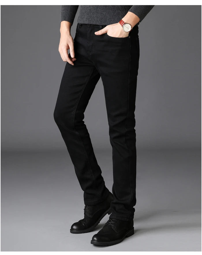 SleekFit Men's Black Slim Jeans ATHLEXES