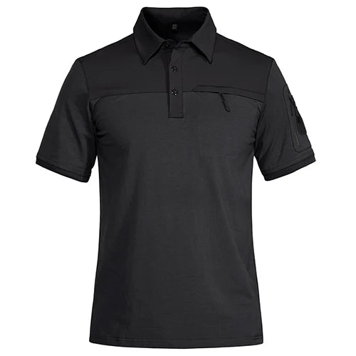 TACVASEN Men's Outdoor Polo Shirt with 2 Zipper Pockets ATHLEXES