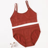 Women Seamless Bras Panties Set Sports Crop Top Briefs ATHLEXES