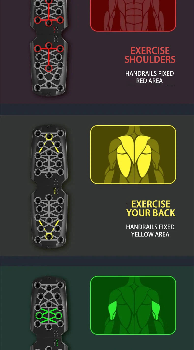 FlexFit Color-Coded Push-Up Board Set ATHLEXES