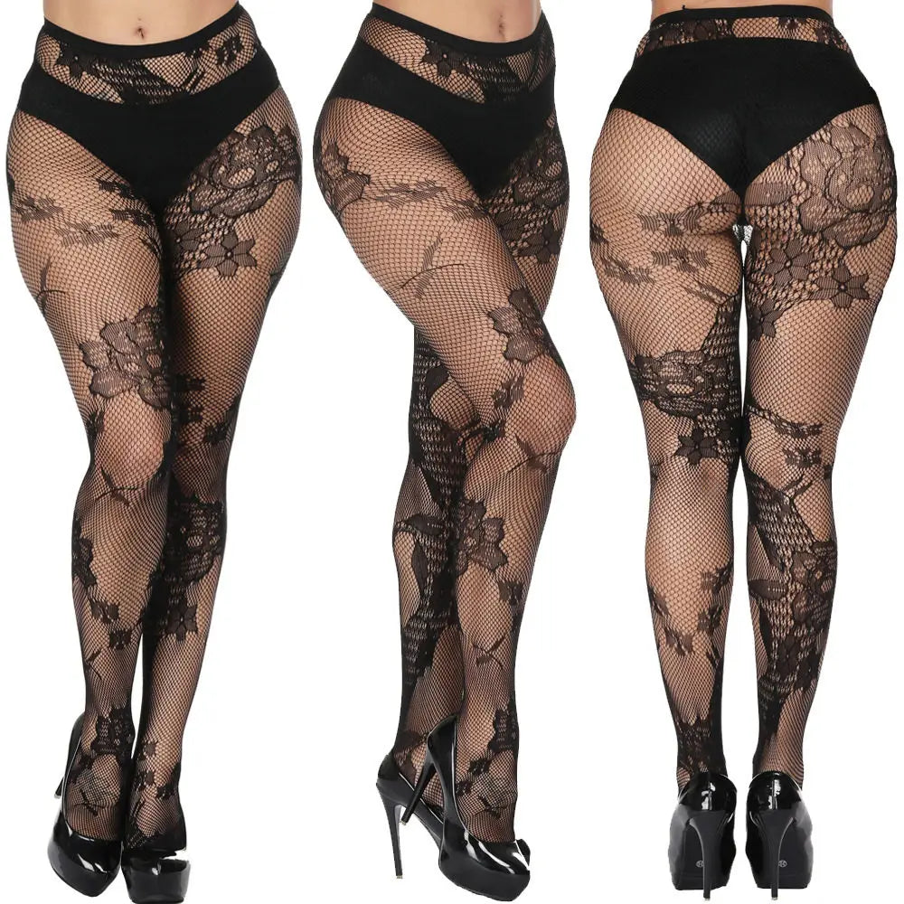 DOIAESKV Plus Size Women Bodystocking Sexy Lingerie Tights ATHLEXES