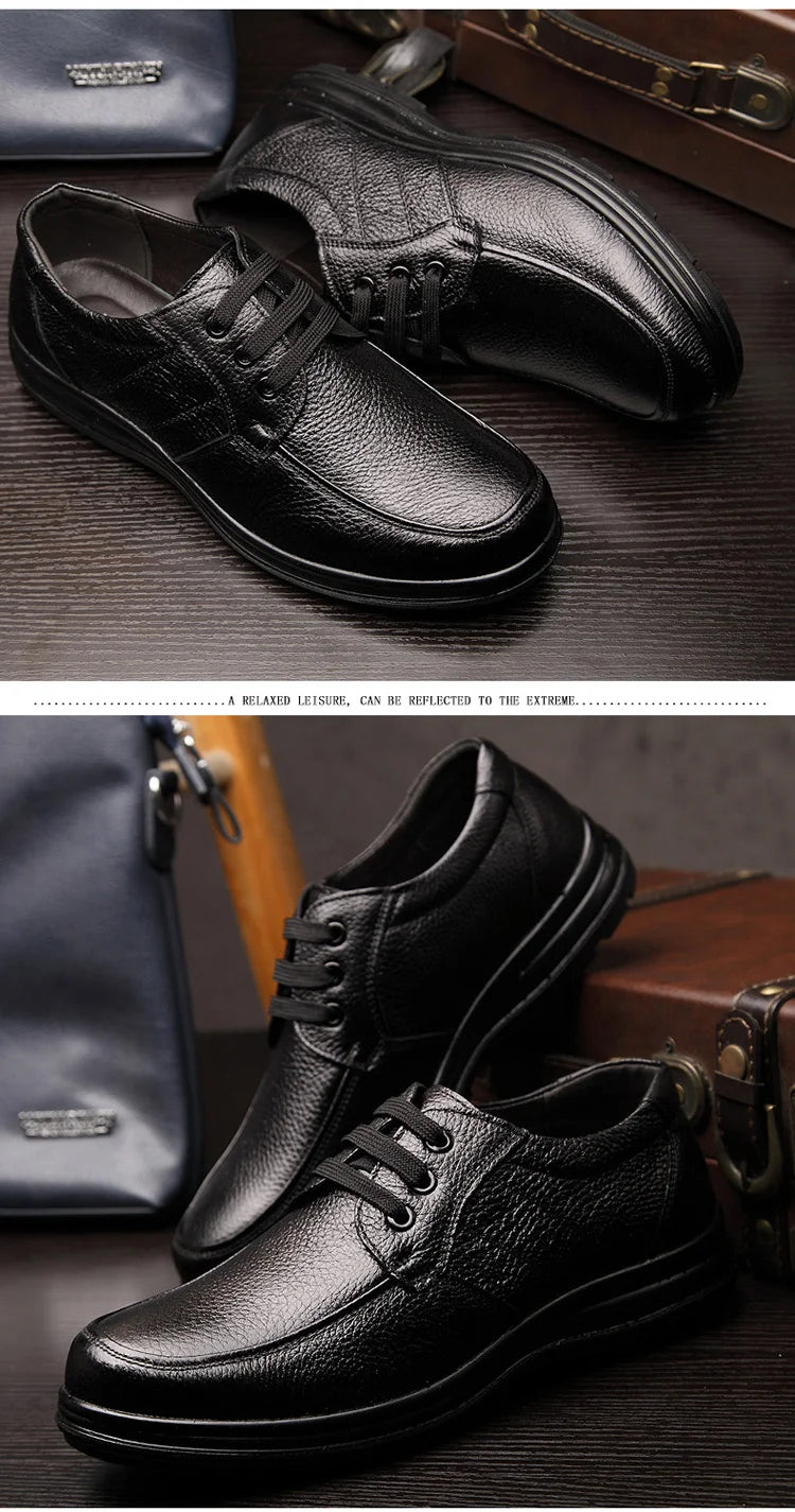 Luxurious Leather Casual Flats for Men - ZH740 ATHLEXES