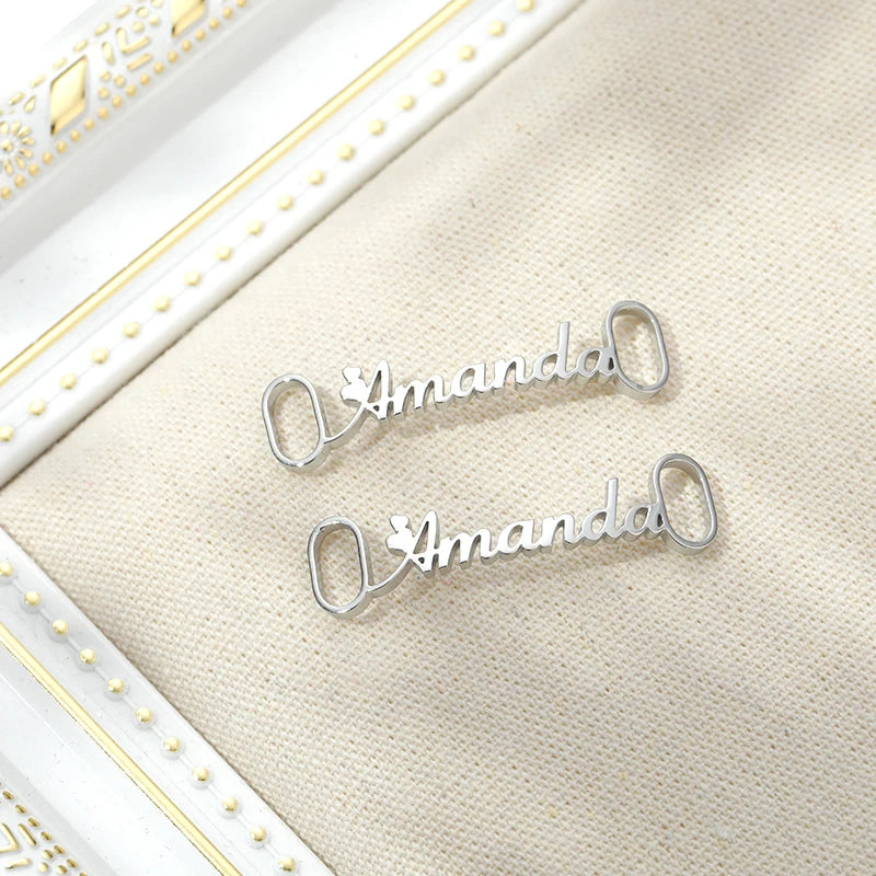 Custom Stainless Steel Name Buckles for Stylish Sneaker Charms ATHLEXES