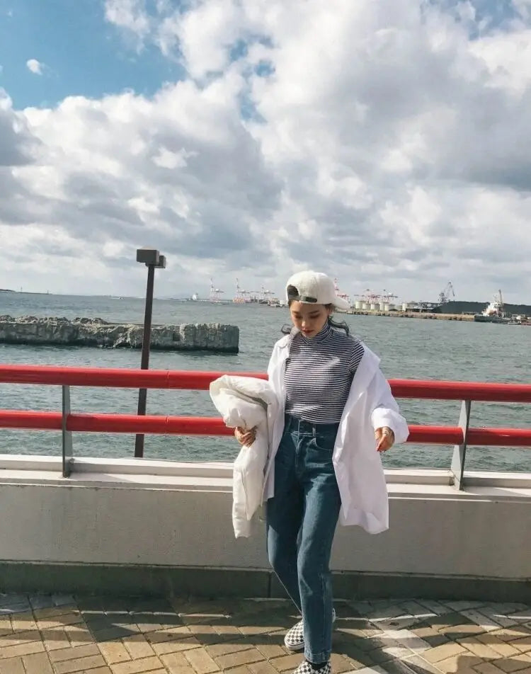 Zadily 2023 Spring Oversized Chic White Button-Up Blouse ATHLEXES