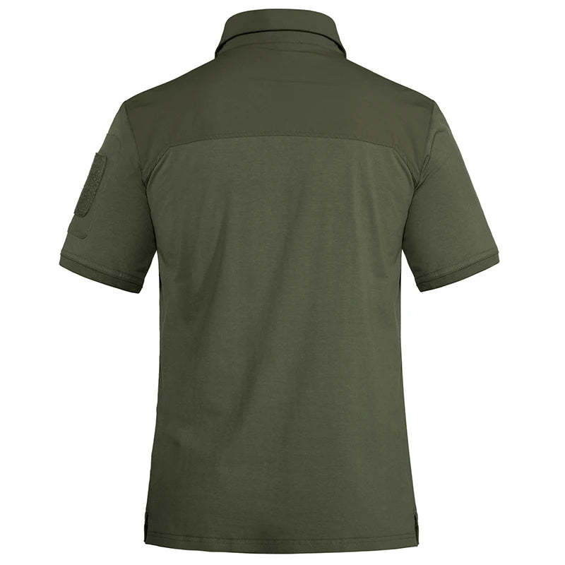 TACVASEN Men's Outdoor Polo Shirt with 2 Zipper Pockets ATHLEXES