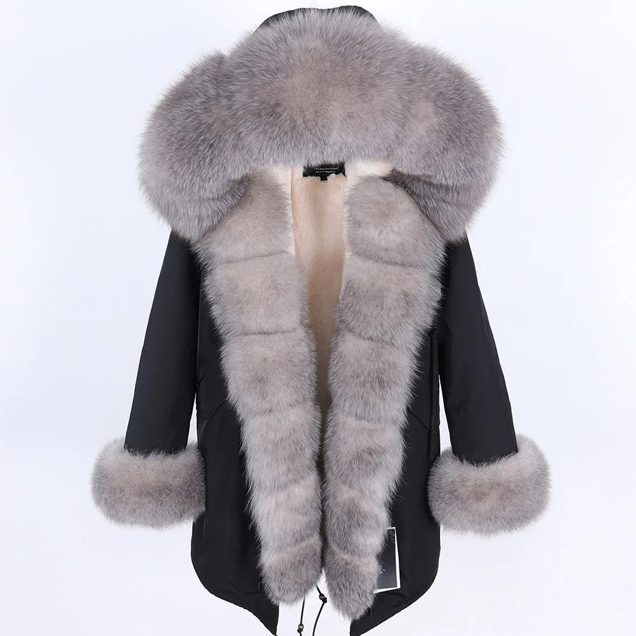 Women’s Deluxe Fox Fur Winter Parka ATHLEXES