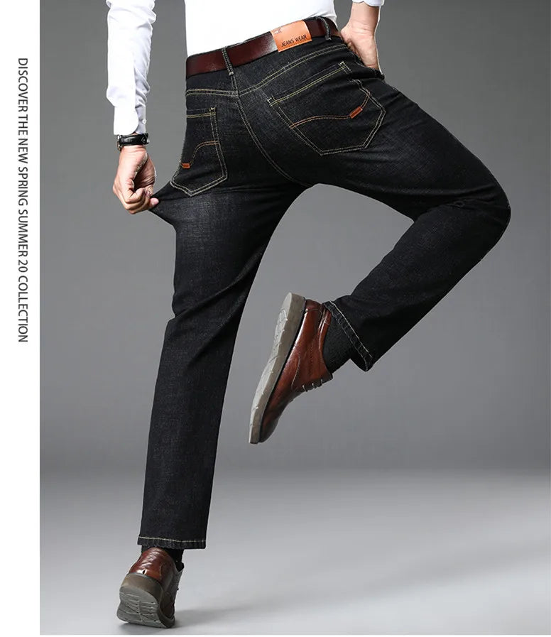 Blue Comfort Stretch Jeans for Men ATHLEXES