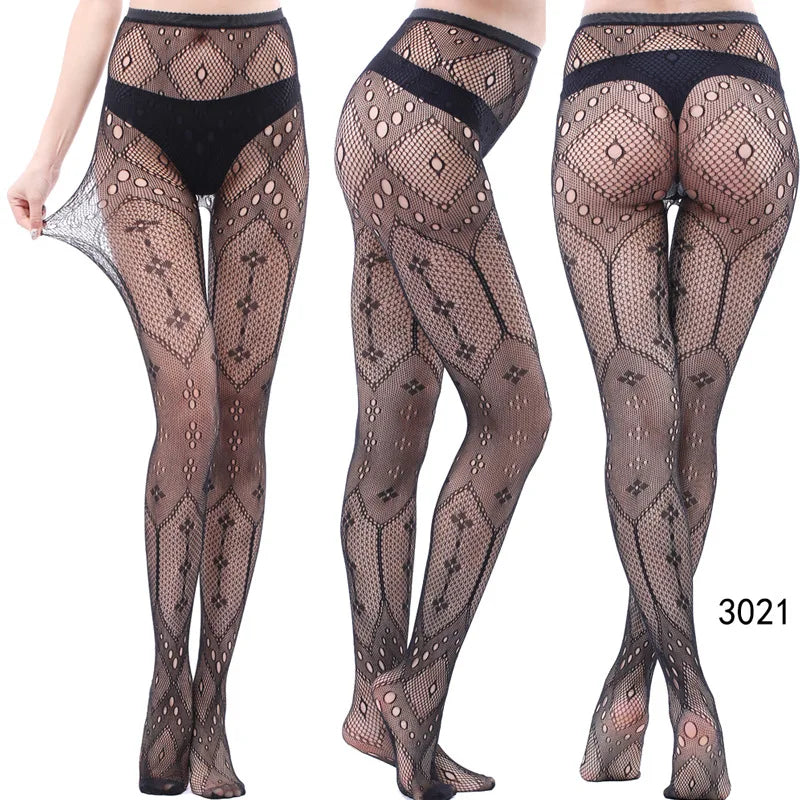 DOIAESKV Plus Size Women Bodystocking Sexy Lingerie Tights ATHLEXES