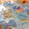 Sunny Batik Button-Up Shirt for Teens ATHLEXES