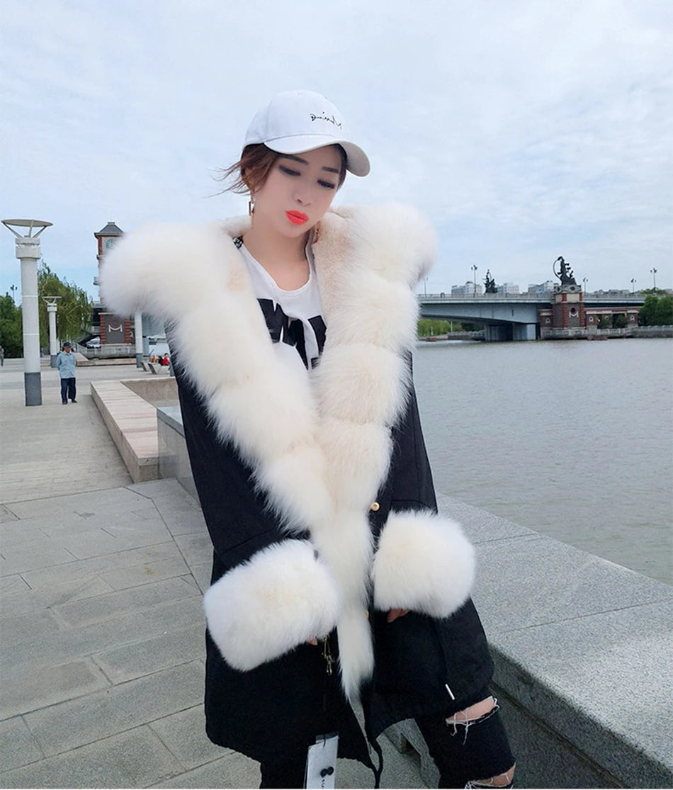 Premium Waterproof Fur Jacket for Women ATHLEXES