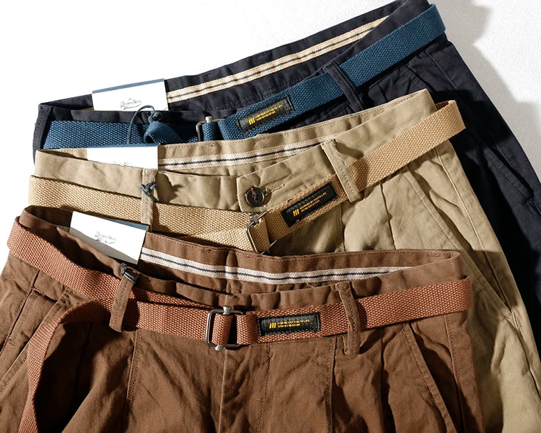 K2171 2024 Japanese Retro Loose Casual Pencil Pants for Men ATHLEXES