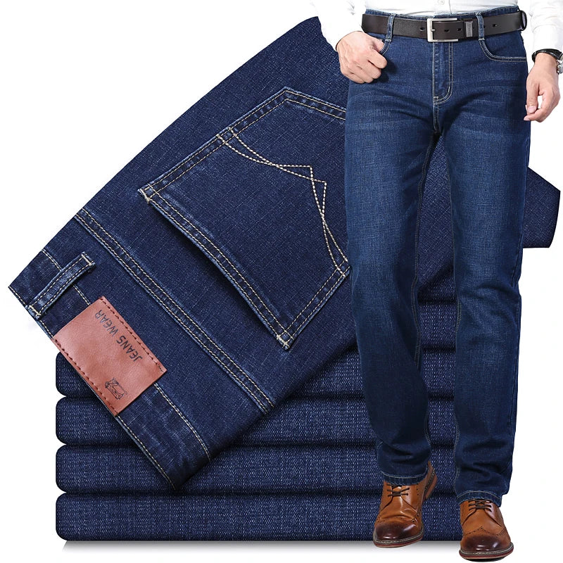 Blue Stretch Jeans & Black Denim Casual Trousers ATHLEXES