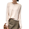 YSZWDBLX Women's Slim Fit Knit O-neck Sweater ATHLEXES