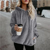 Chic Monochrome Hooded Sweater for Women ATHLEXES