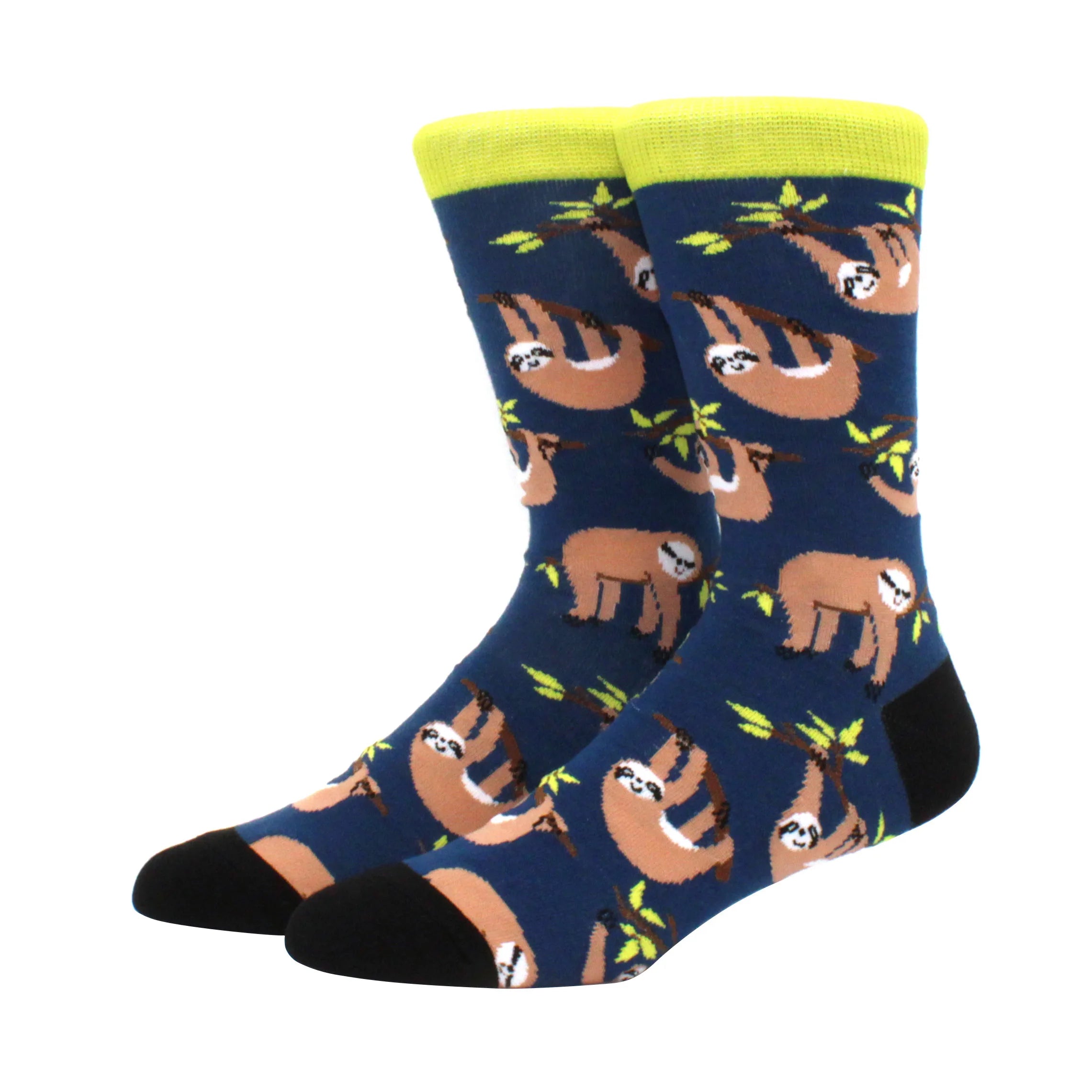 2024 Hiphop Funny Animal Dress Socks for Men - Flamingo & Penguin ATHLEXES