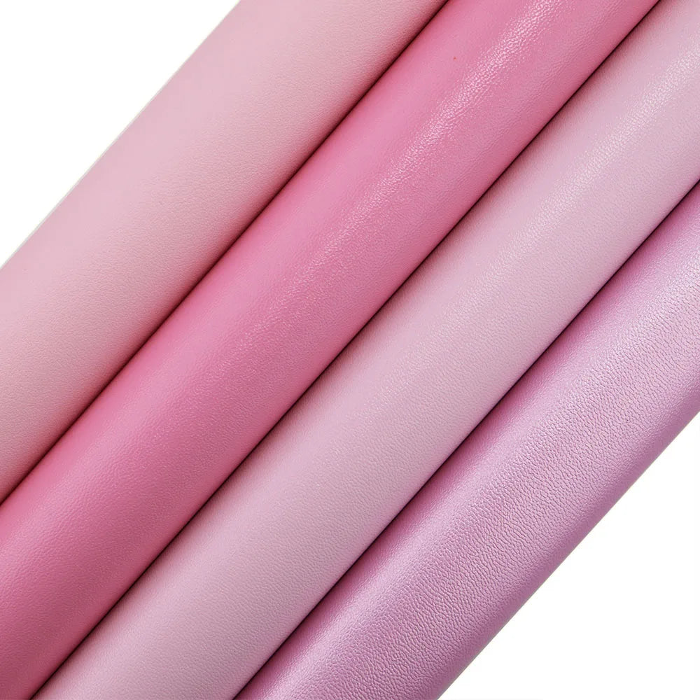 Elegant Pink Litchi Leather Vinyl Fabric Roll 30x132cm ATHLEXES