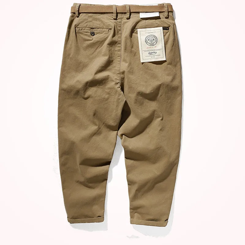 K2171 2024 Japanese Retro Loose Casual Pencil Pants for Men ATHLEXES